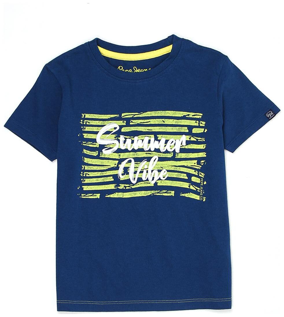 

Pepe Jeans Boy Cotton Printed T-shirt - Blue