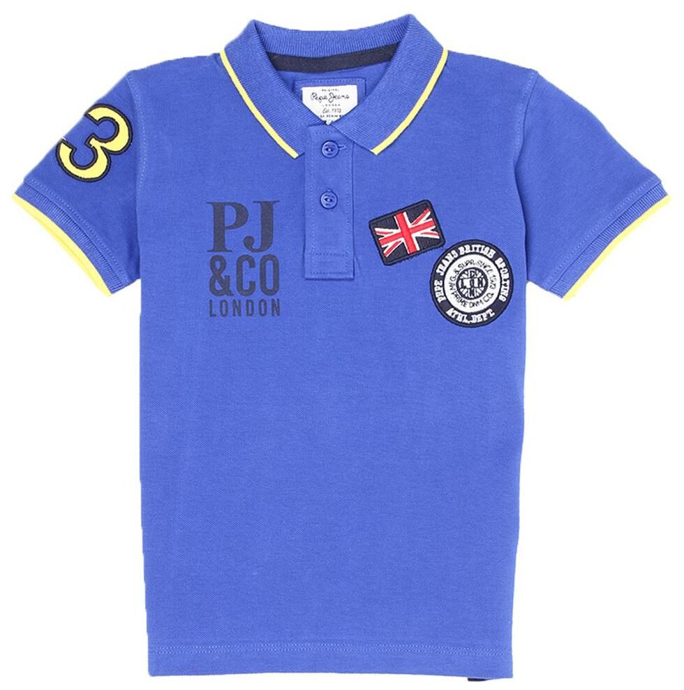 

Pepe Jeans Boys Casual Wear Polo T-Shirt Blue