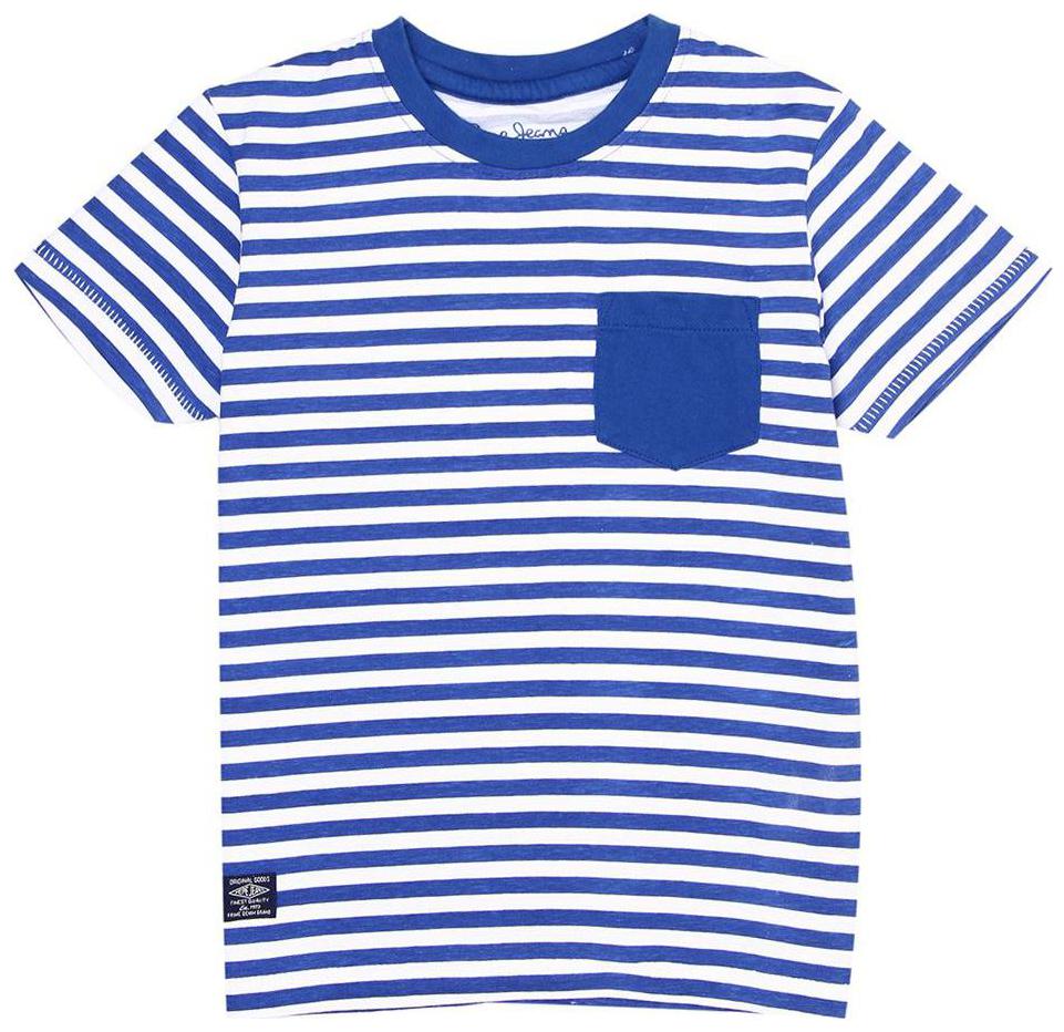 

Pepe Jeans Boy Cotton Striped T-shirt - Blue