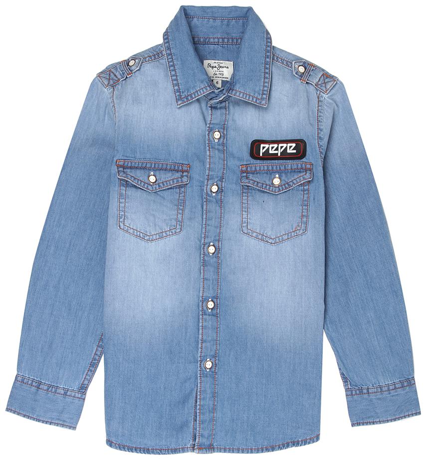 

Pepe Jeans Boy Cotton Solid Shirt Blue