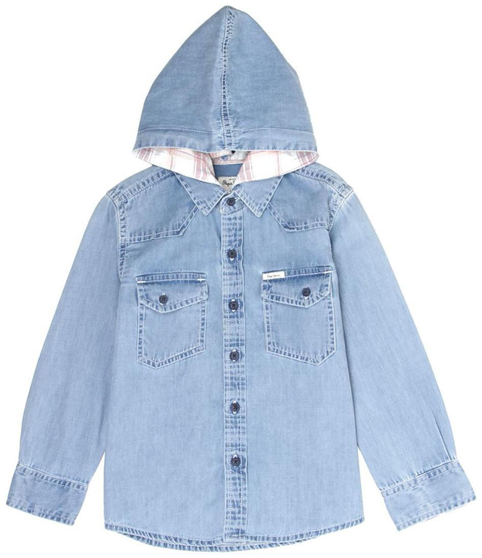 

Pepe Jeans Boy Denim Solid Shirt Blue