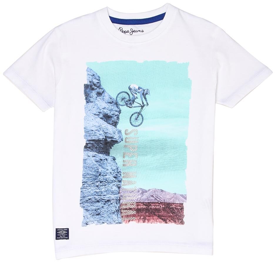 

Pepe Jeans Boy Cotton Printed T-shirt - White