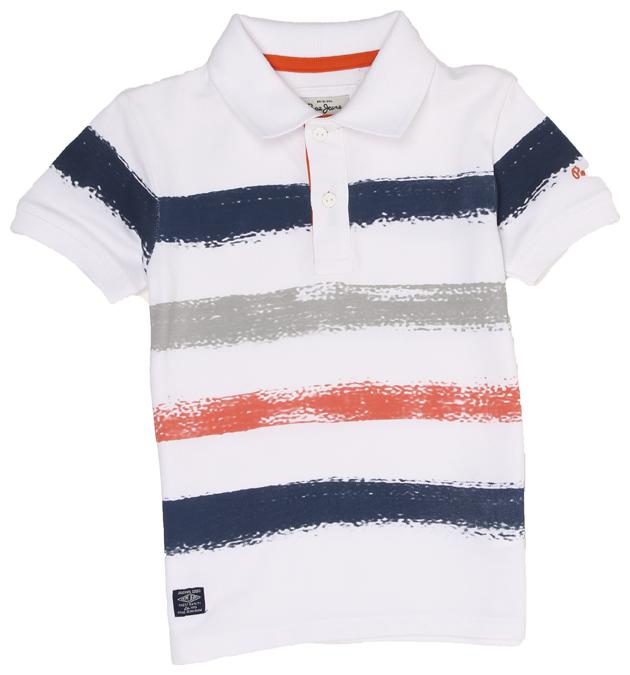 

Pepe Jeans Boy Cotton Striped T-shirt - White