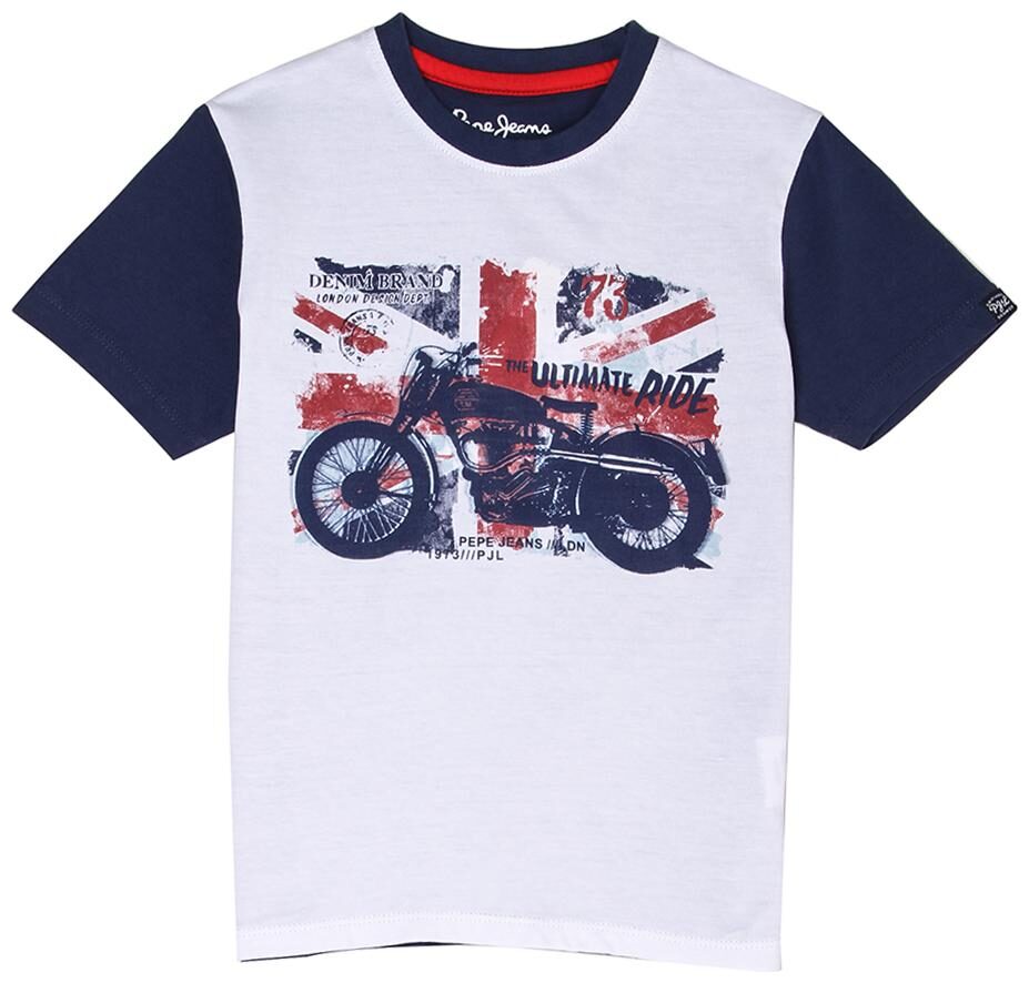 

Pepe Jeans Boy Cotton Printed T-shirt - White