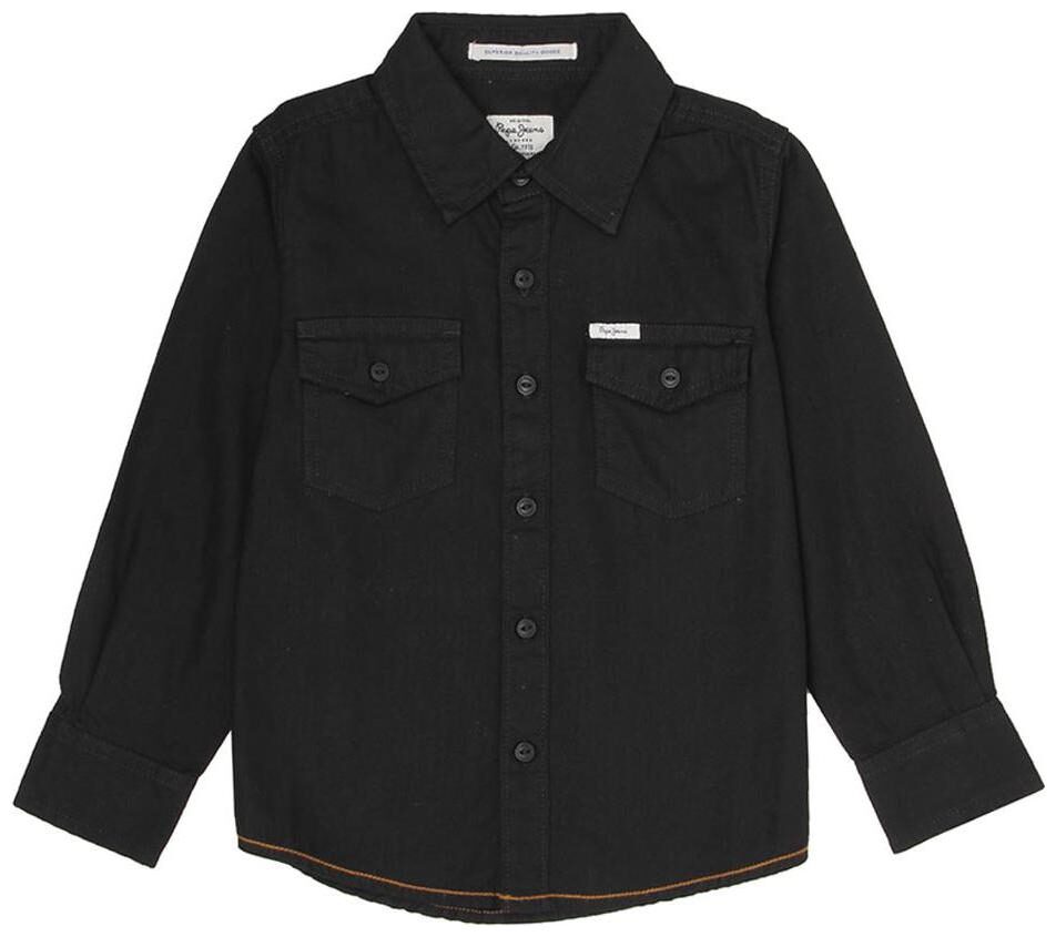 

Pepe Jeans Boy Cotton Solid Shirt Black