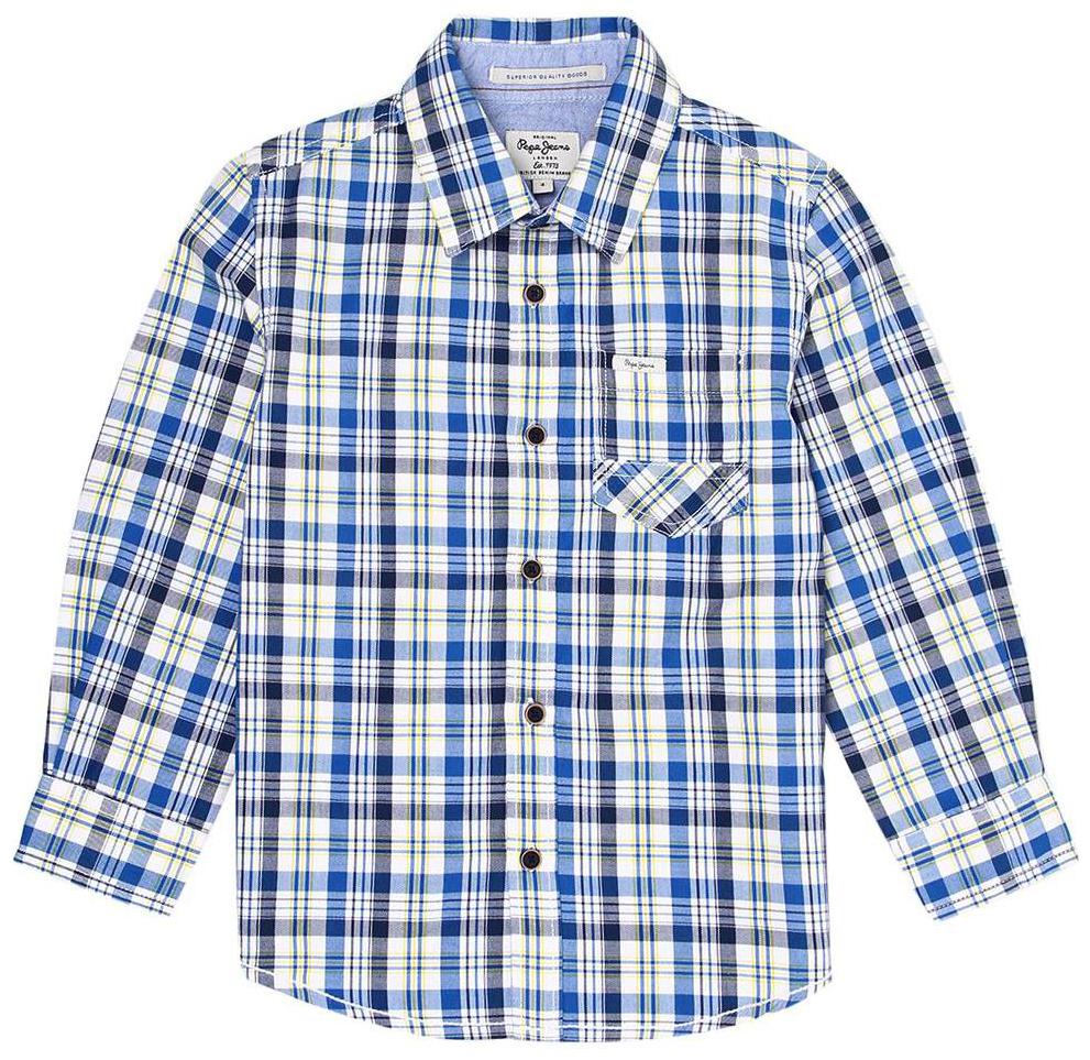 

Pepe Jeans Boy Cotton Checked Shirt Blue