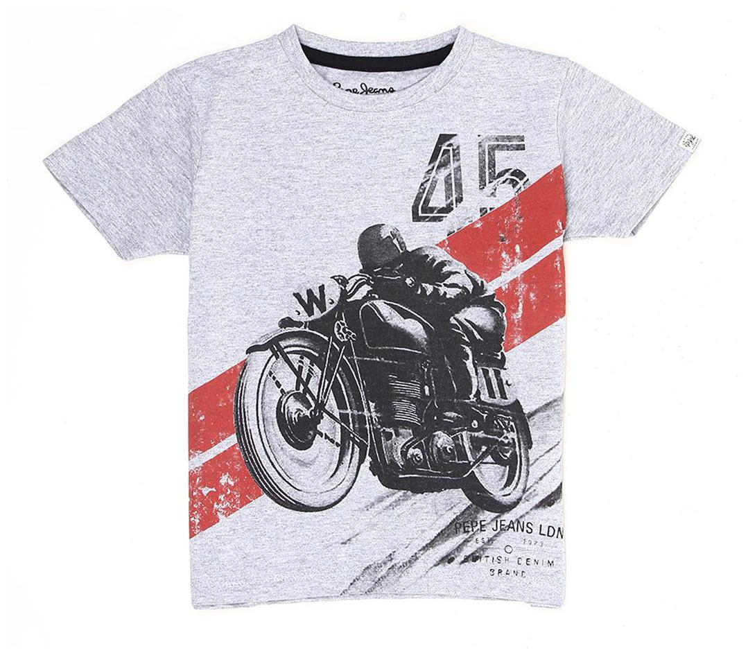 

Pepe Jeans Boy Cotton Printed T-shirt - Grey