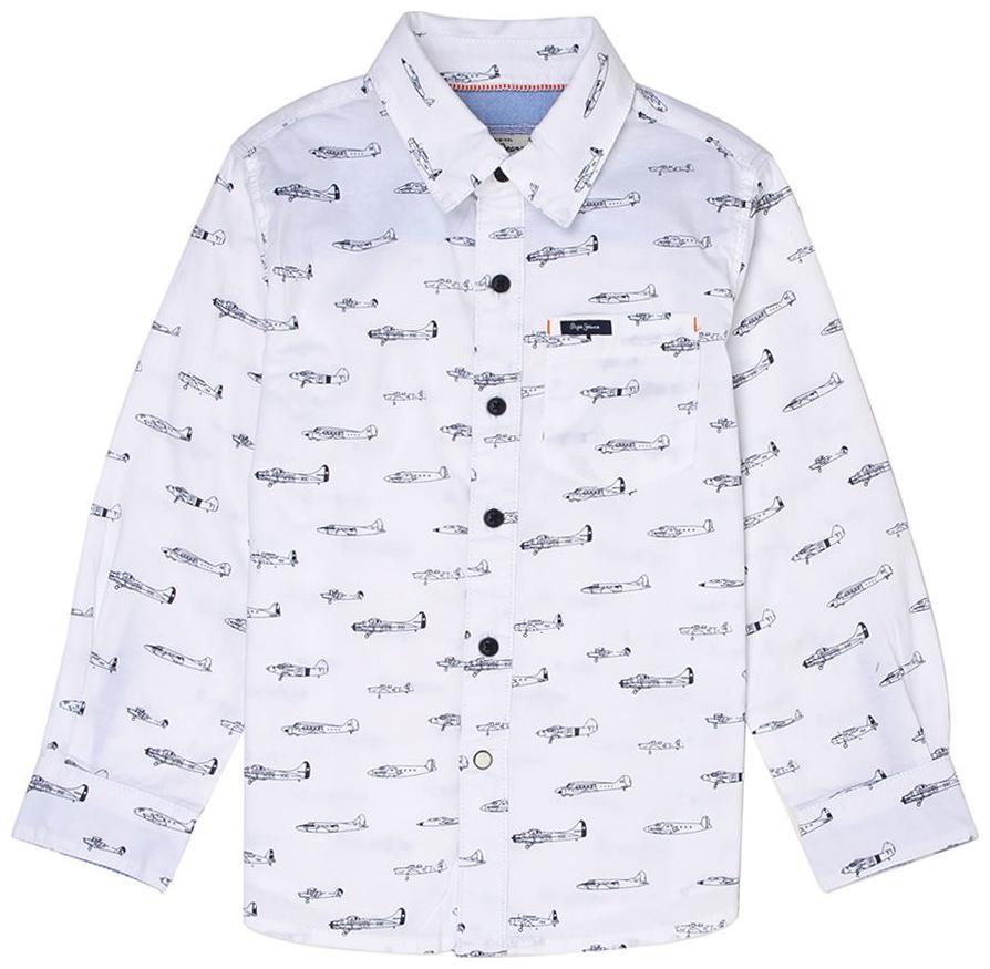 

Pepe Jeans Boy Cotton Printed Shirt White