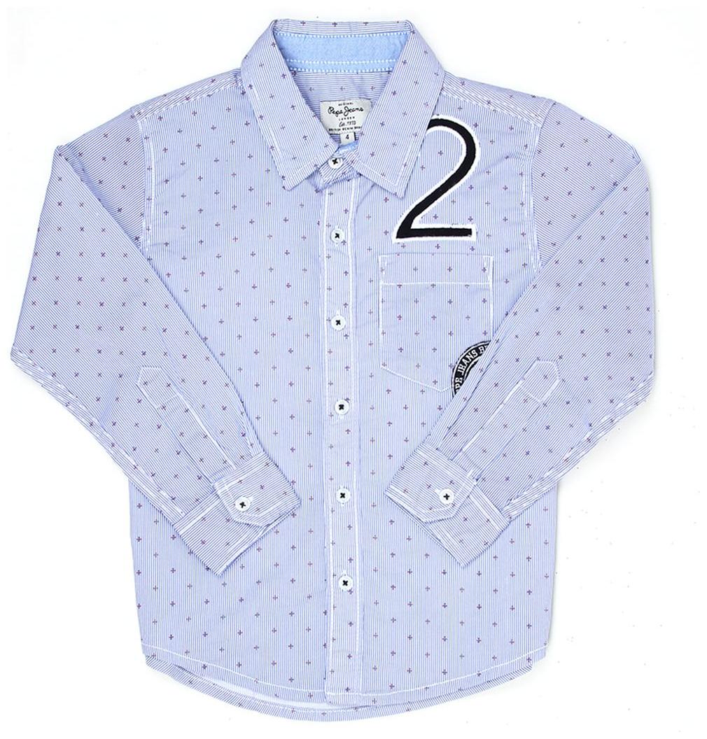 

Pepe Jeans Boy Cotton Printed Shirt Blue