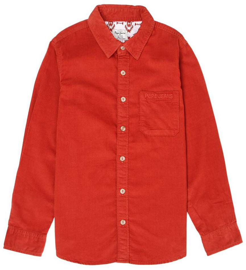 

Pepe Jeans Boy Cotton blend Solid Shirt Red