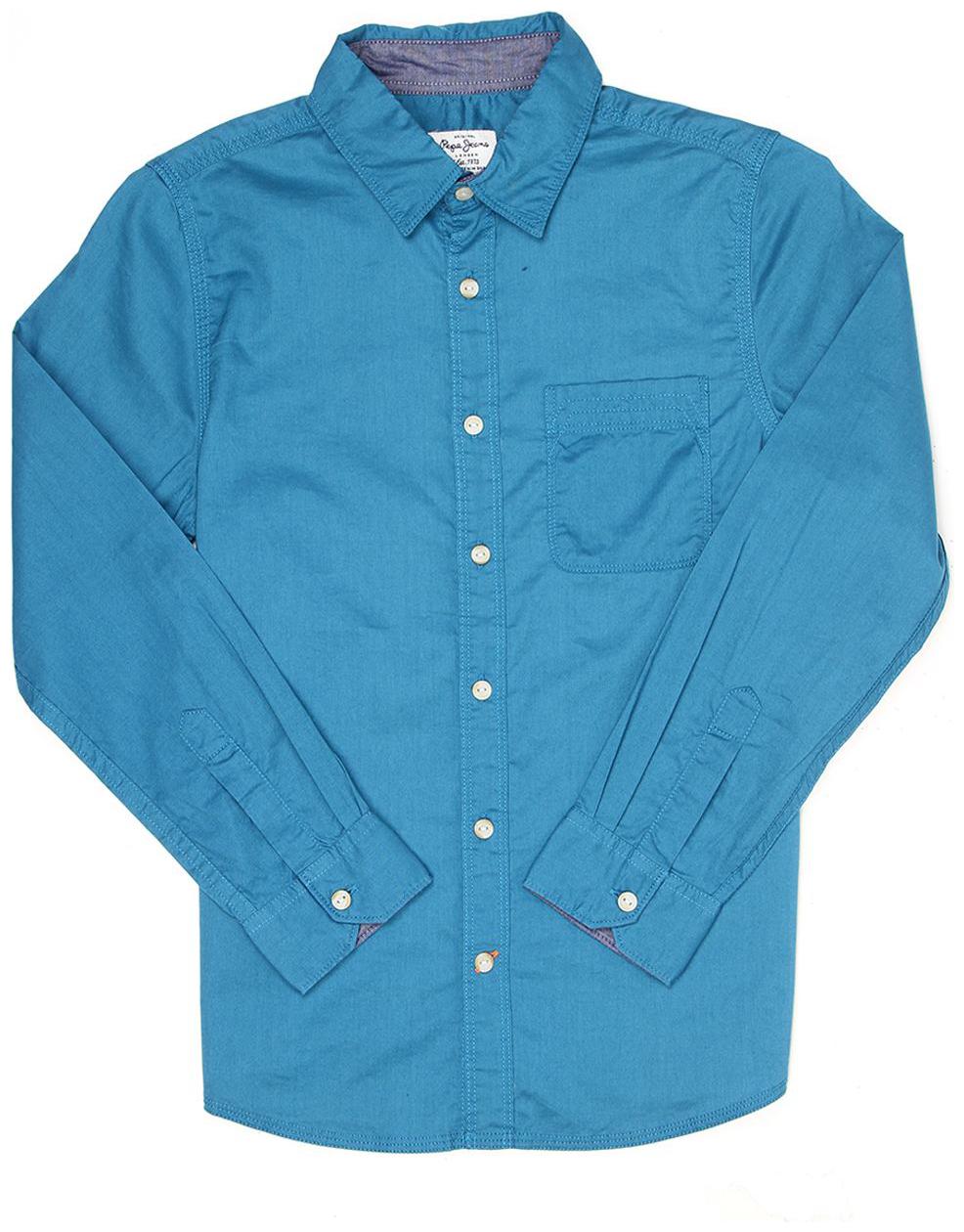 

Pepe Jeans Boy Cotton Solid Shirt Blue