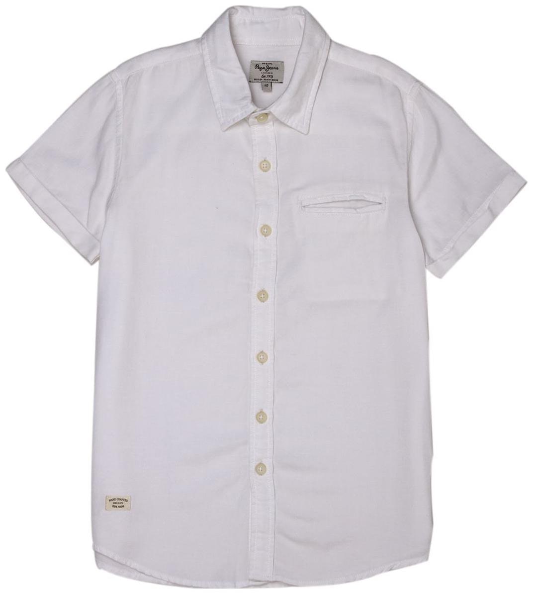 

Pepe Jeans Boy Cotton Solid Shirt White