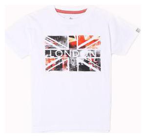 

Pepe Jeans Boy Cotton Solid T-shirt - White