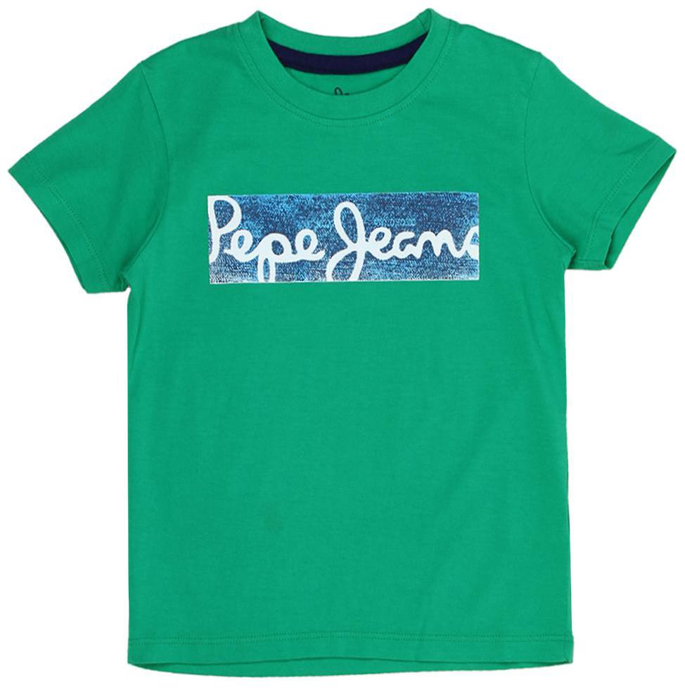 

Pepe Jeans Boy Cotton Solid T-shirt - Green