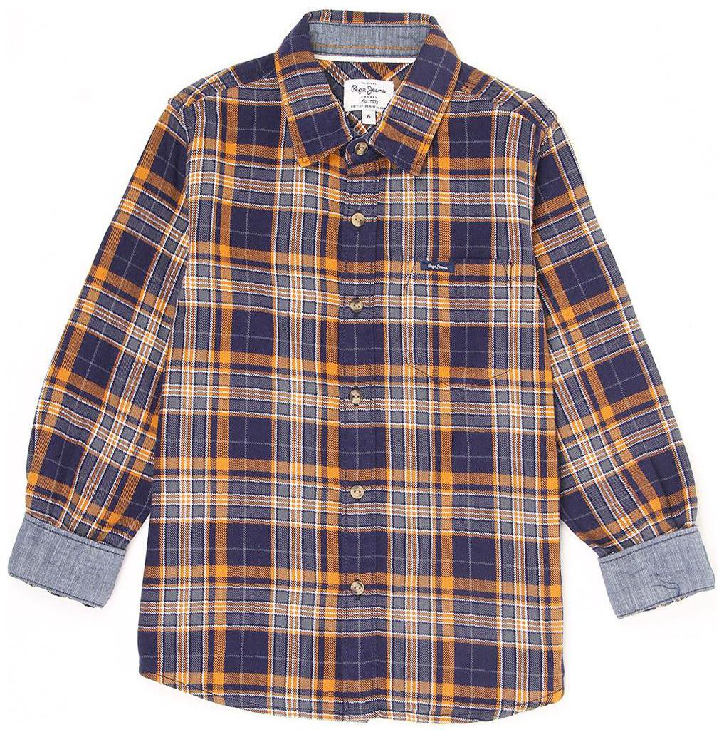 

Pepe Jeans Boy Cotton Checked Shirt Yellow
