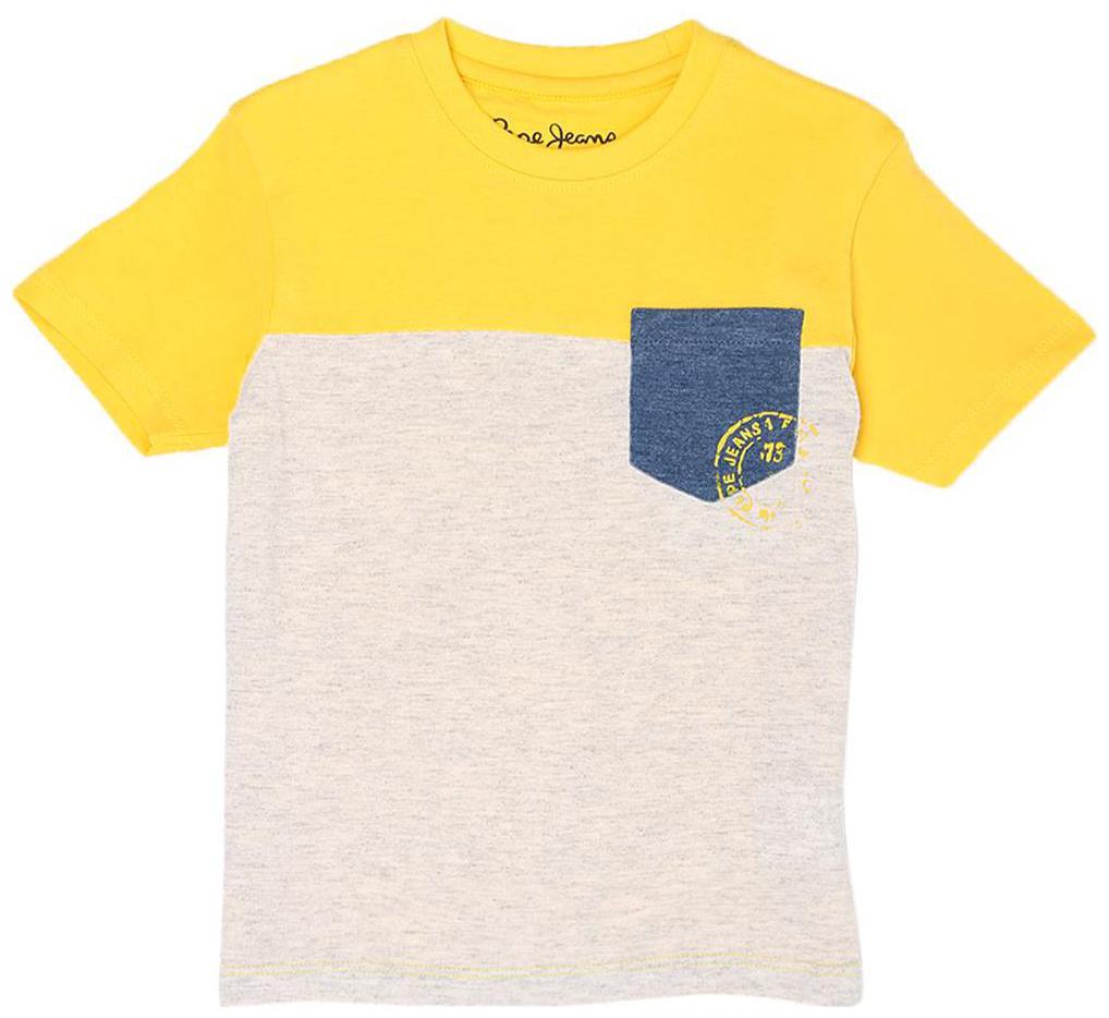 

Pepe Jeans Boy Cotton Colorblocked T-shirt - Yellow