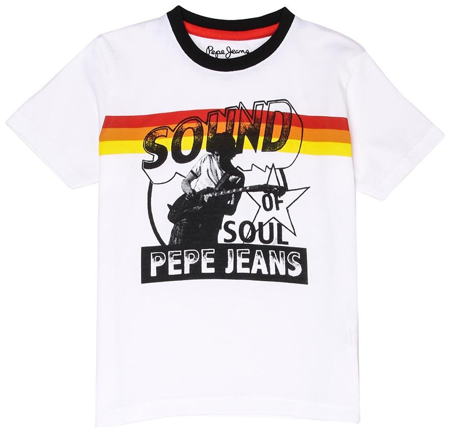 

Pepe Jeans Boy Cotton Printed T-shirt - White