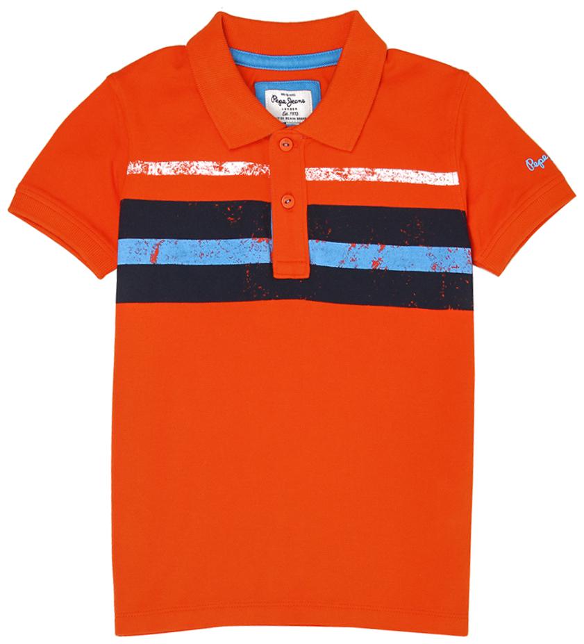 

Pepe Jeans Boy Cotton Striped T-shirt - Orange
