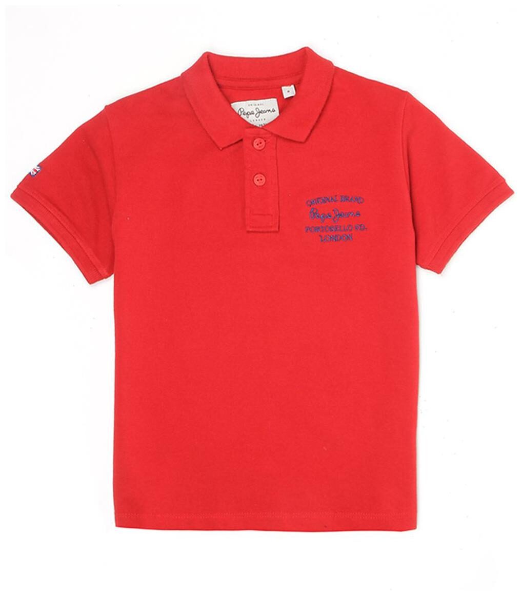 

Pepe Jeans Boys Casual Wear Polo T-Shirt Red