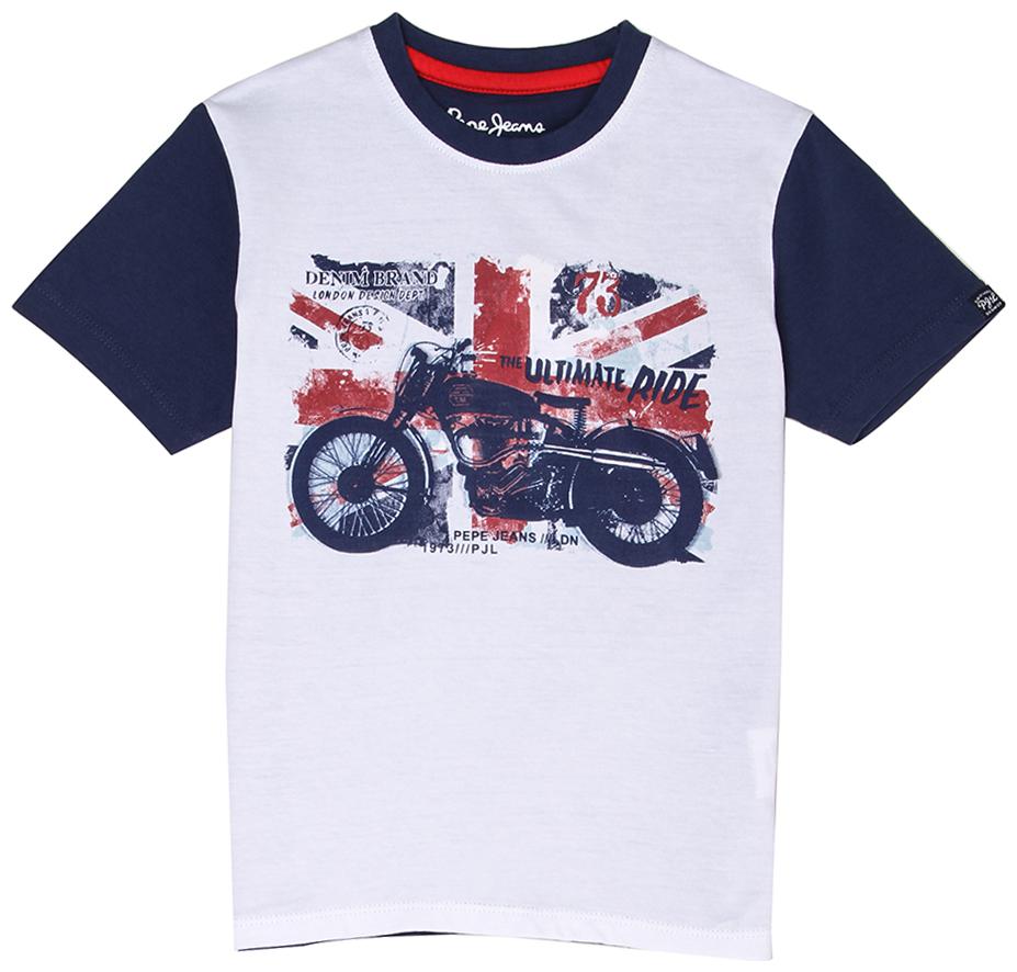 

Pepe Jeans Boy Cotton Printed T-shirt - White