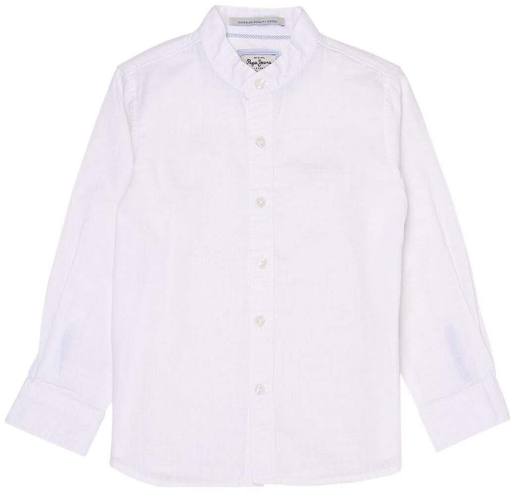 

Pepe Jeans Boy Cotton Solid Shirt White