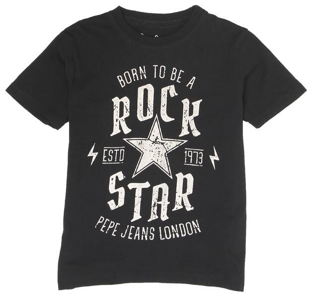 

Pepe Jeans Boy Cotton Printed T-shirt - Black