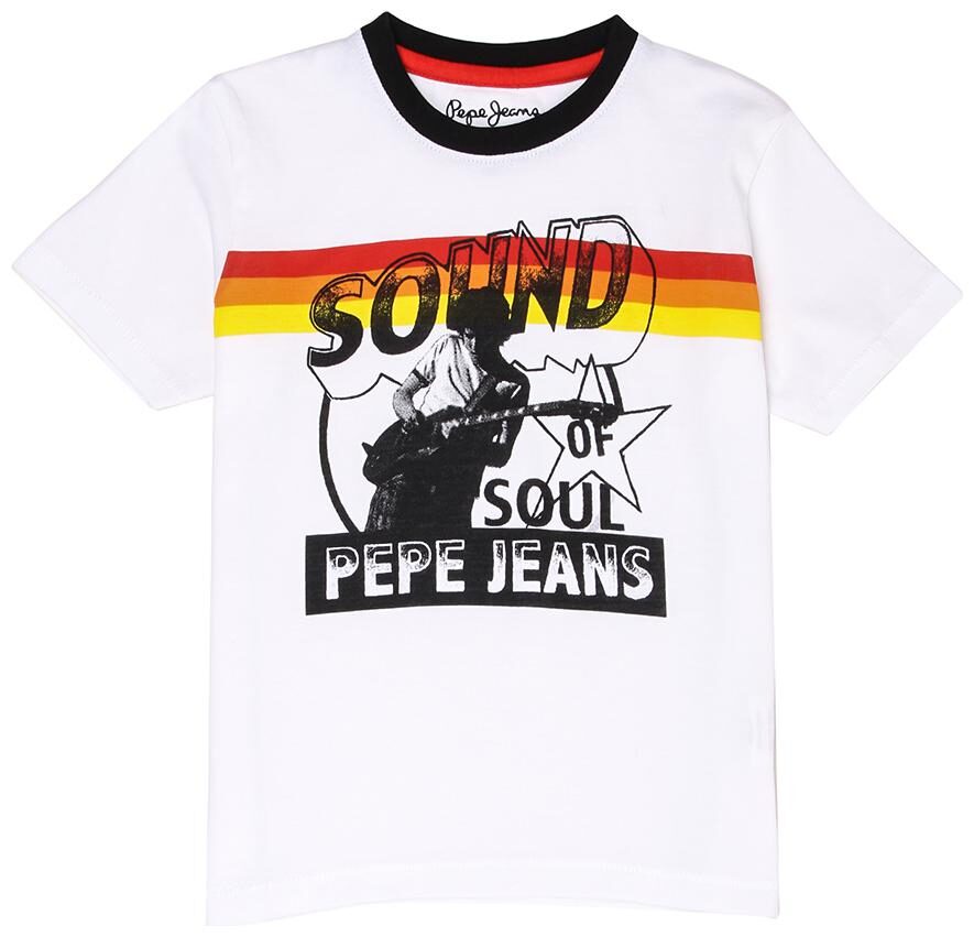 

Pepe Jeans Boy Cotton Printed T-shirt - White