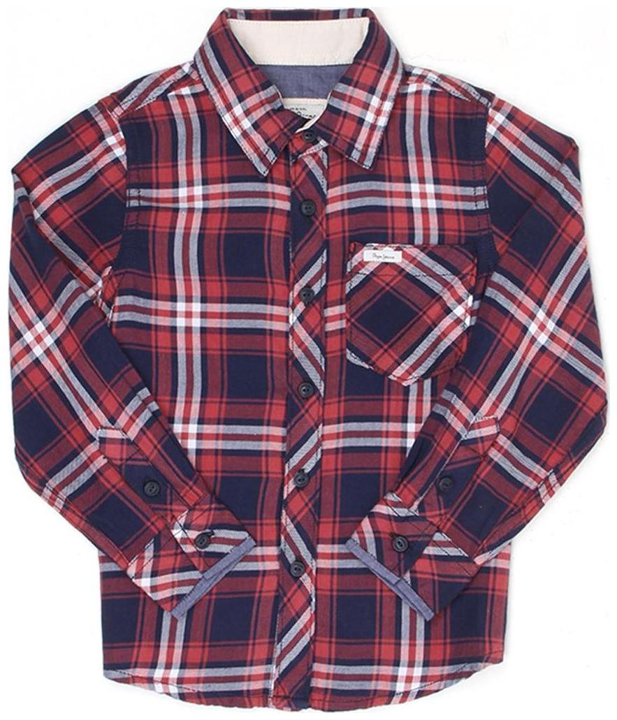 

Pepe Jeans Boy Cotton Checked Shirt Maroon
