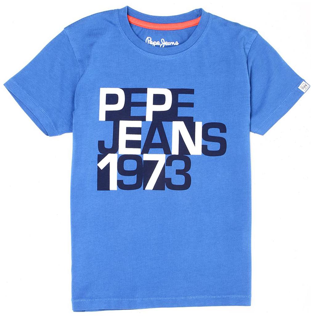 

Pepe Jeans Boy Cotton Printed T-shirt - Blue