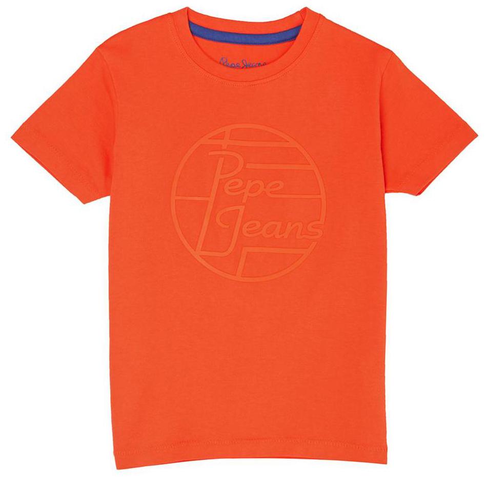 

Pepe Jeans Boy Cotton Printed T-shirt - Orange