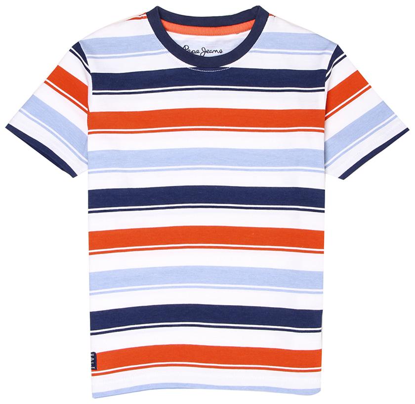 

Pepe Jeans Boy Cotton Striped T-shirt - Red