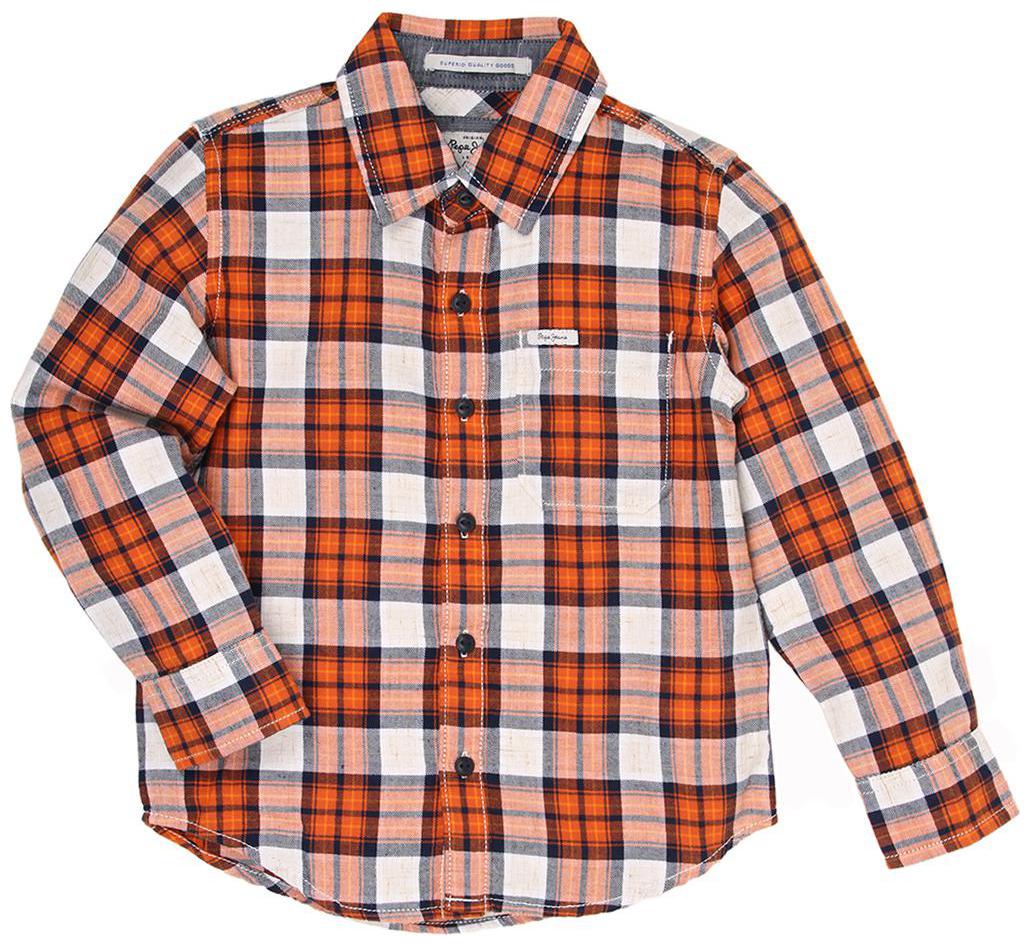 

Pepe Jeans Boy Cotton Checked Shirt Orange