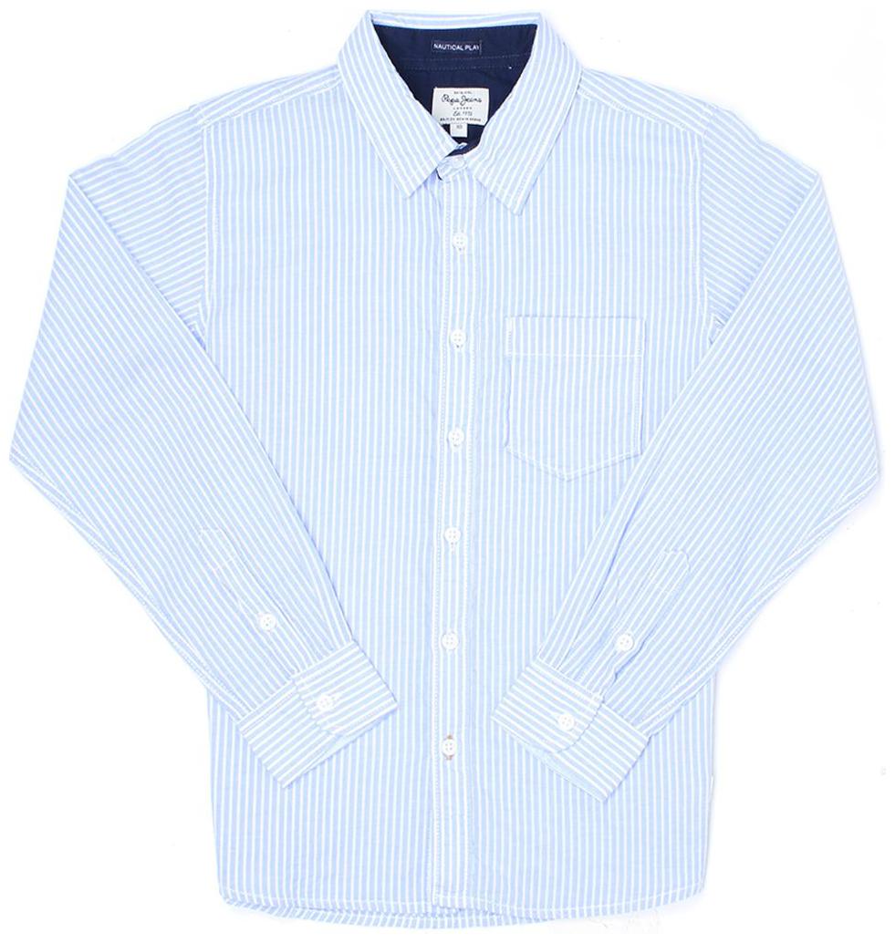 

Pepe Jeans Boy Cotton Striped Shirt Blue