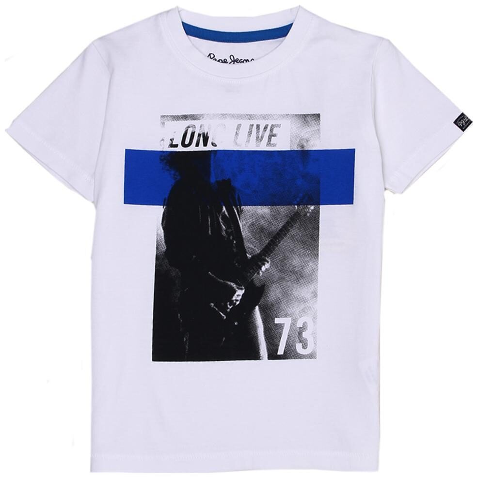 

Pepe Jeans Boy Cotton Printed T-shirt - White