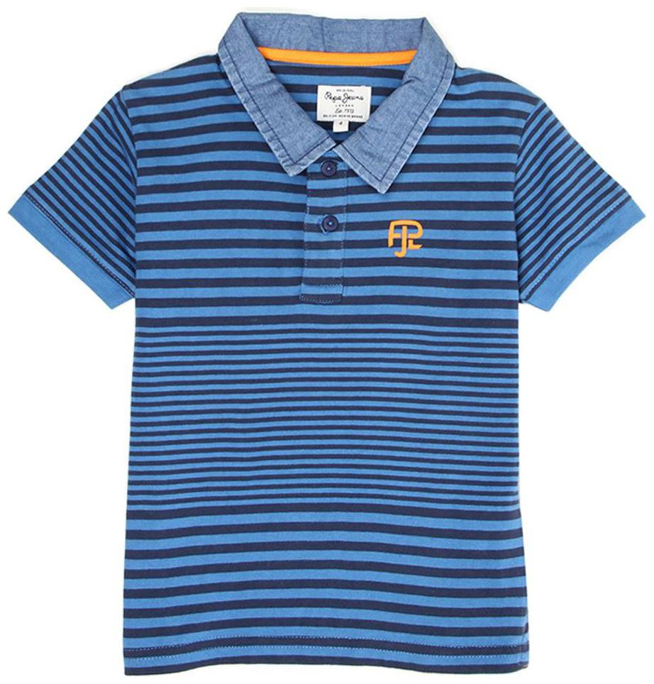 

Pepe Jeans Boy Cotton Striped T-shirt - Blue