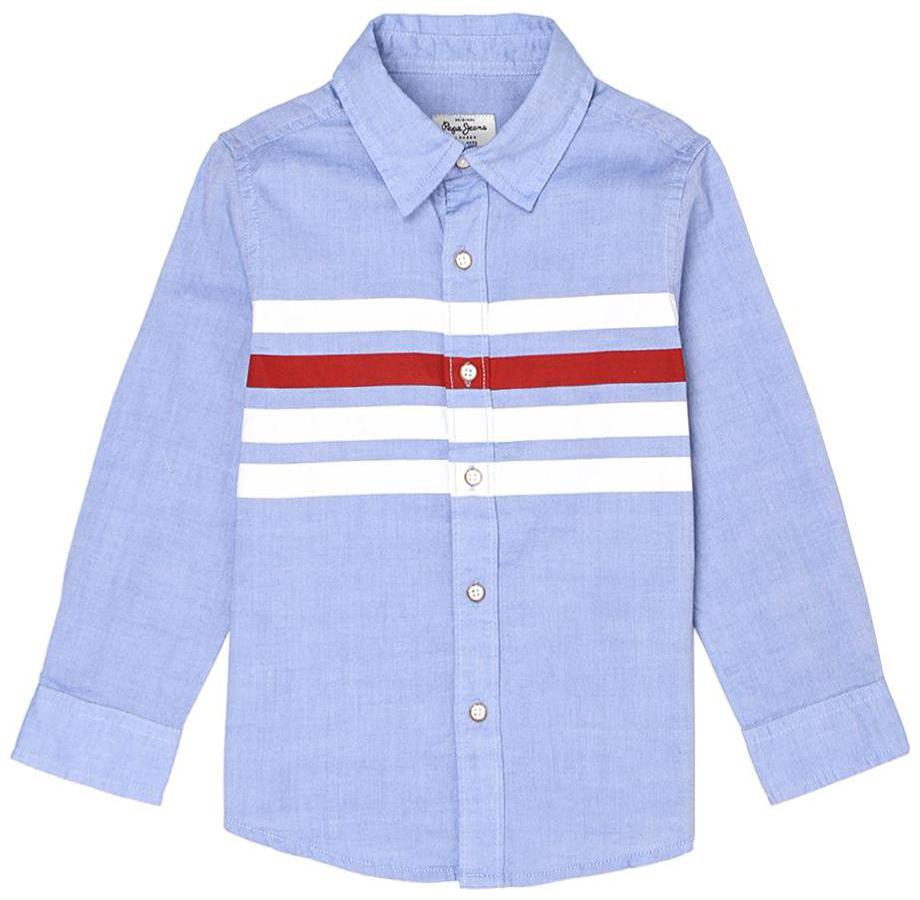 

Pepe Jeans Boy Cotton Striped Shirt Blue