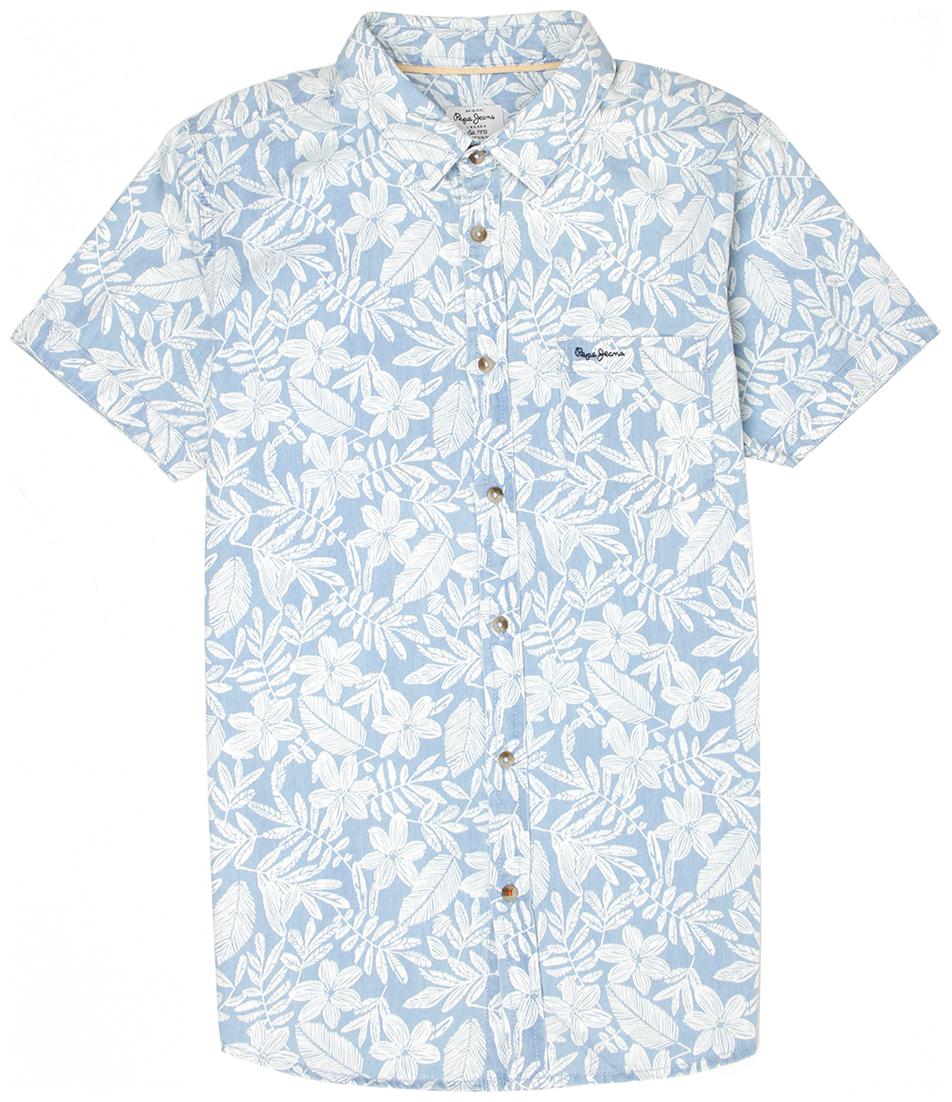 

Pepe Jeans Boy Cotton Floral Shirt Blue