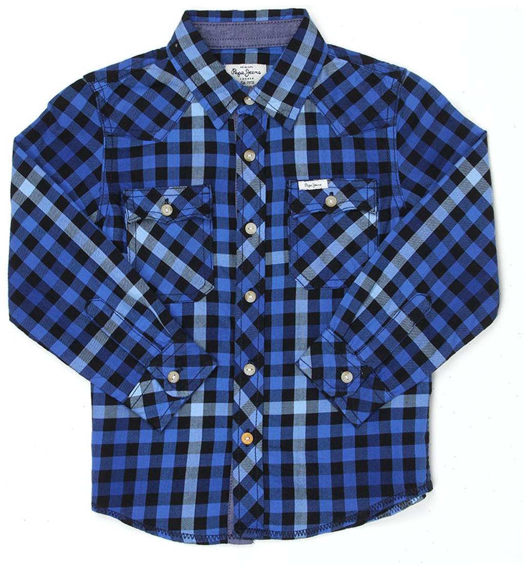 

Pepe Jeans Boy Cotton Checked Shirt Blue