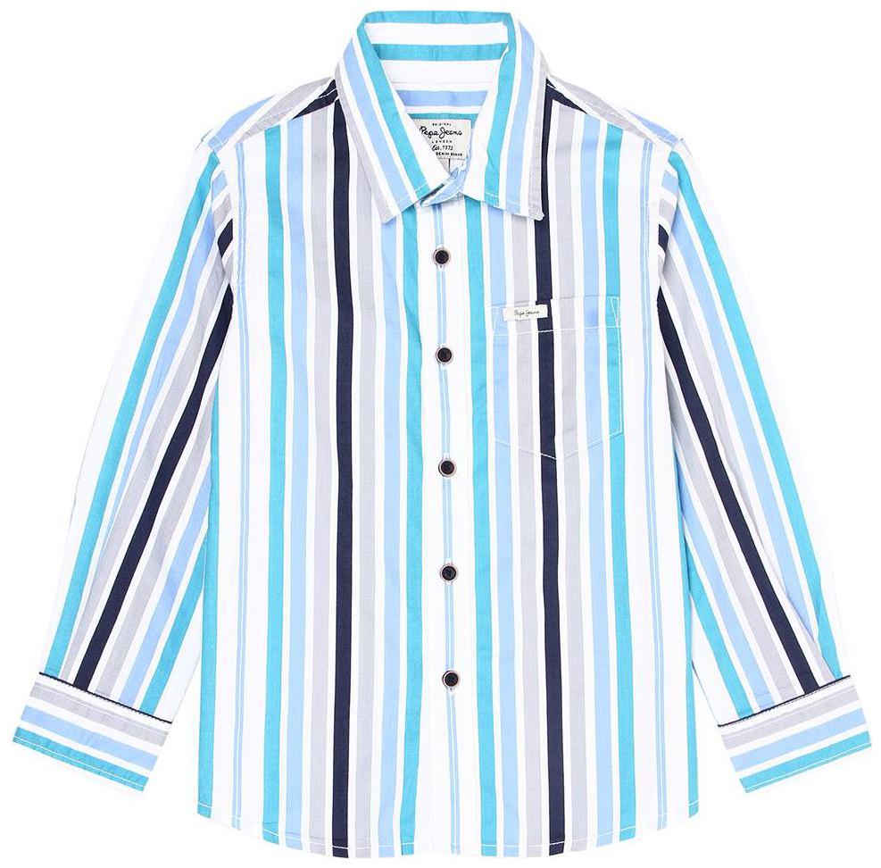 

Pepe Jeans Boy Cotton Striped Shirt Blue