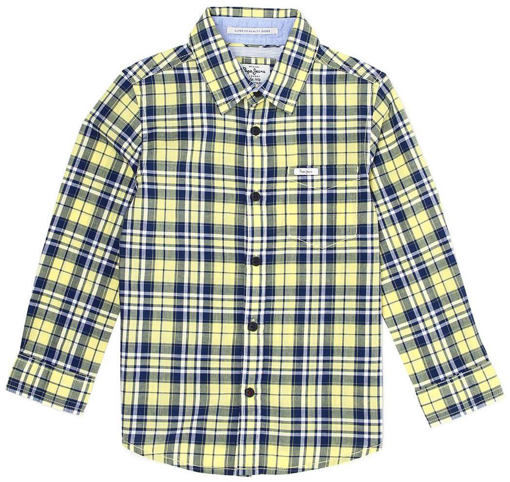 

Pepe Jeans Boy Cotton Checked Shirt Yellow