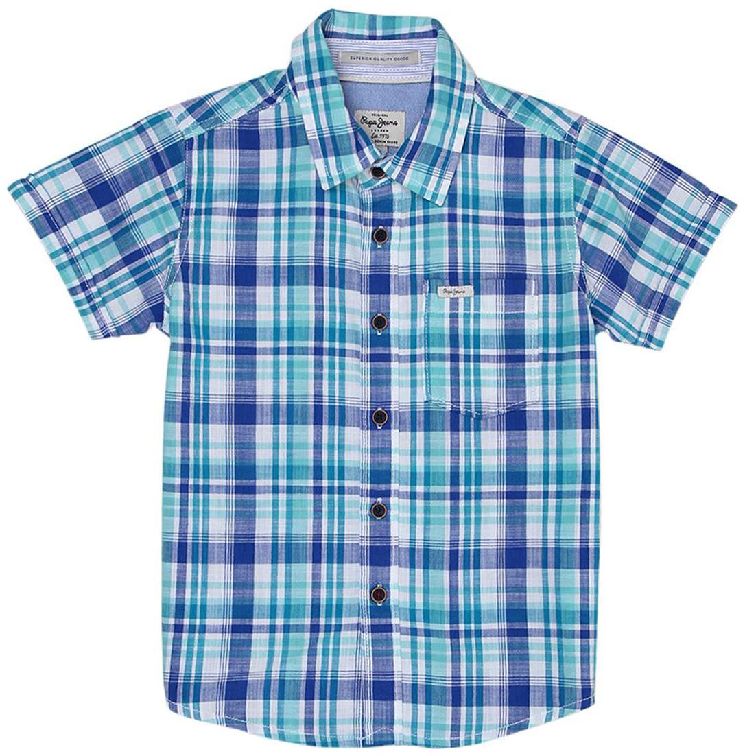 

Pepe Jeans Boy Cotton Checked Shirt Blue