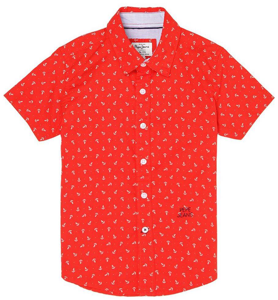 

Pepe Jeans Boy Cotton Printed Shirt Red