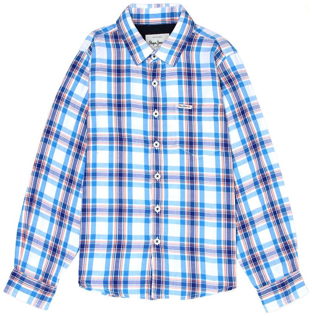 

Pepe Jeans Boy Cotton Checked Shirt Blue