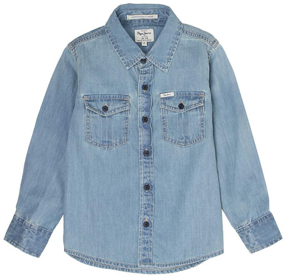 

Pepe Jeans Boy Denim Printed Shirt Blue
