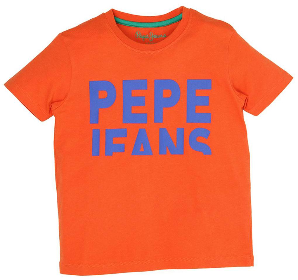 

Pepe Jeans Boy Cotton Printed T-shirt - Orange