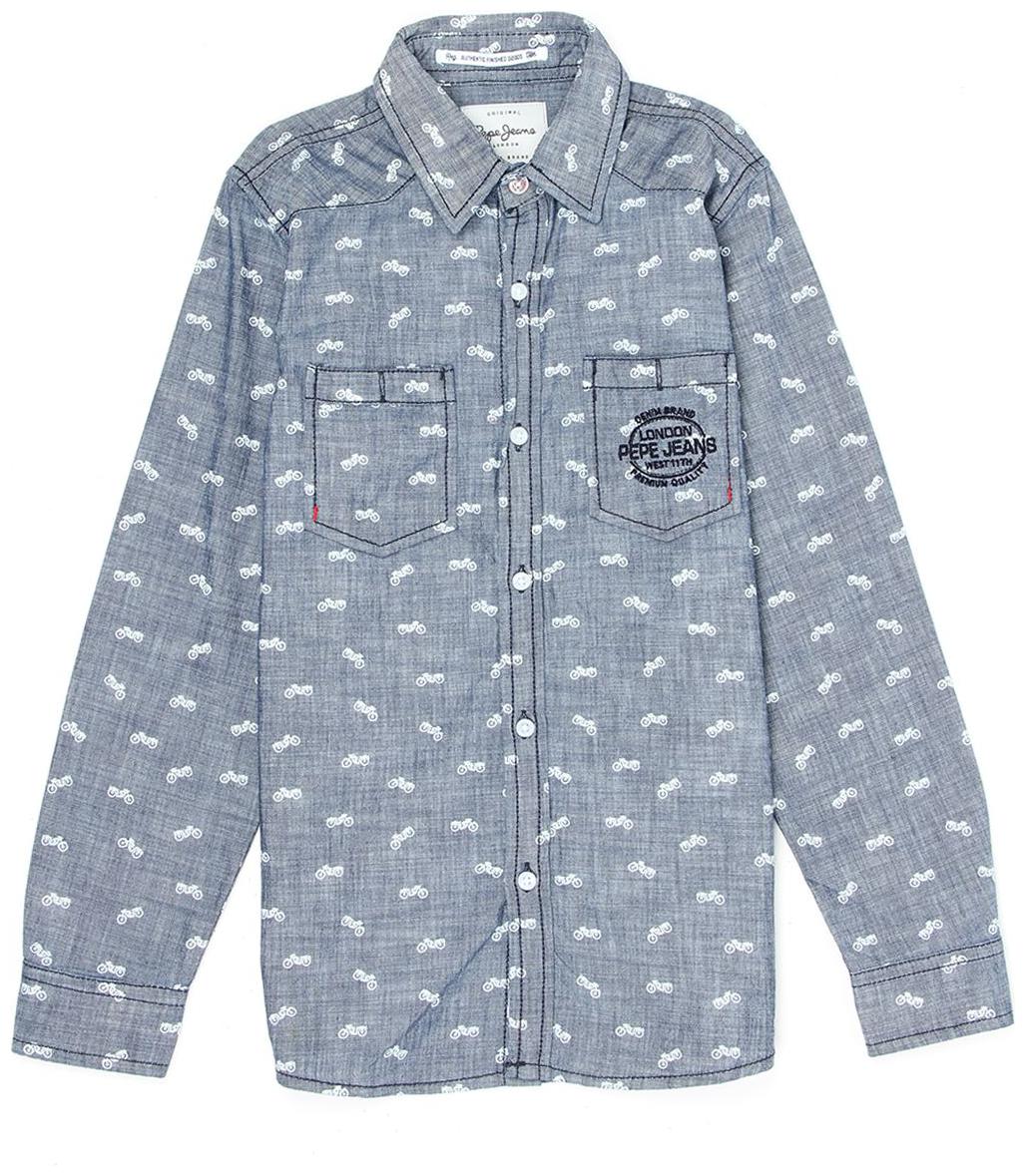 

Pepe Jeans Boy Cotton blend Printed Shirt Blue
