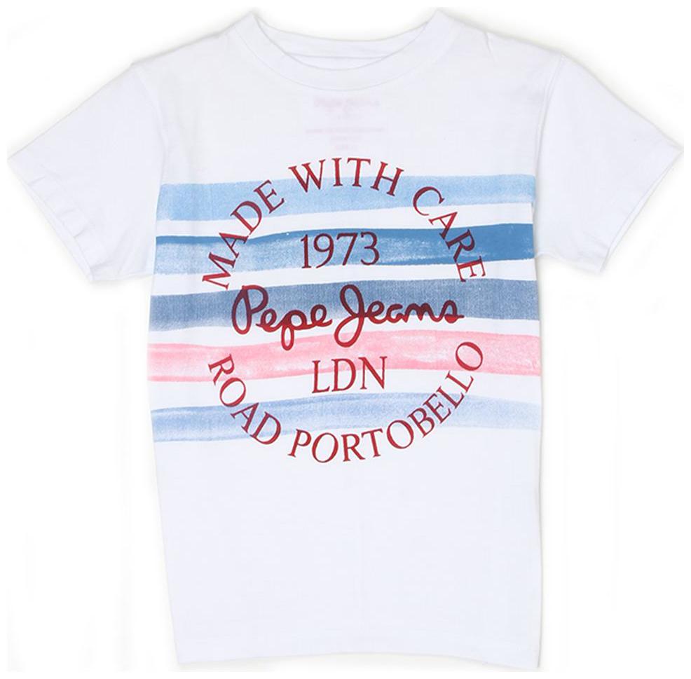 

Pepe Jeans Boy Cotton Printed T-shirt - White