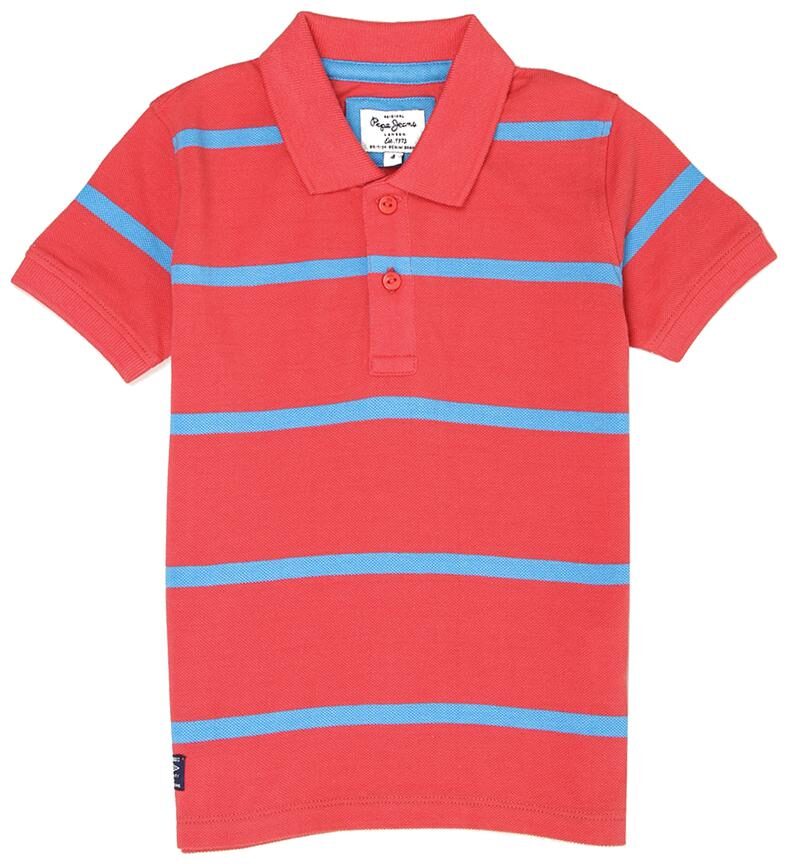 

Pepe Jeans Boy Cotton Striped T-shirt - Red