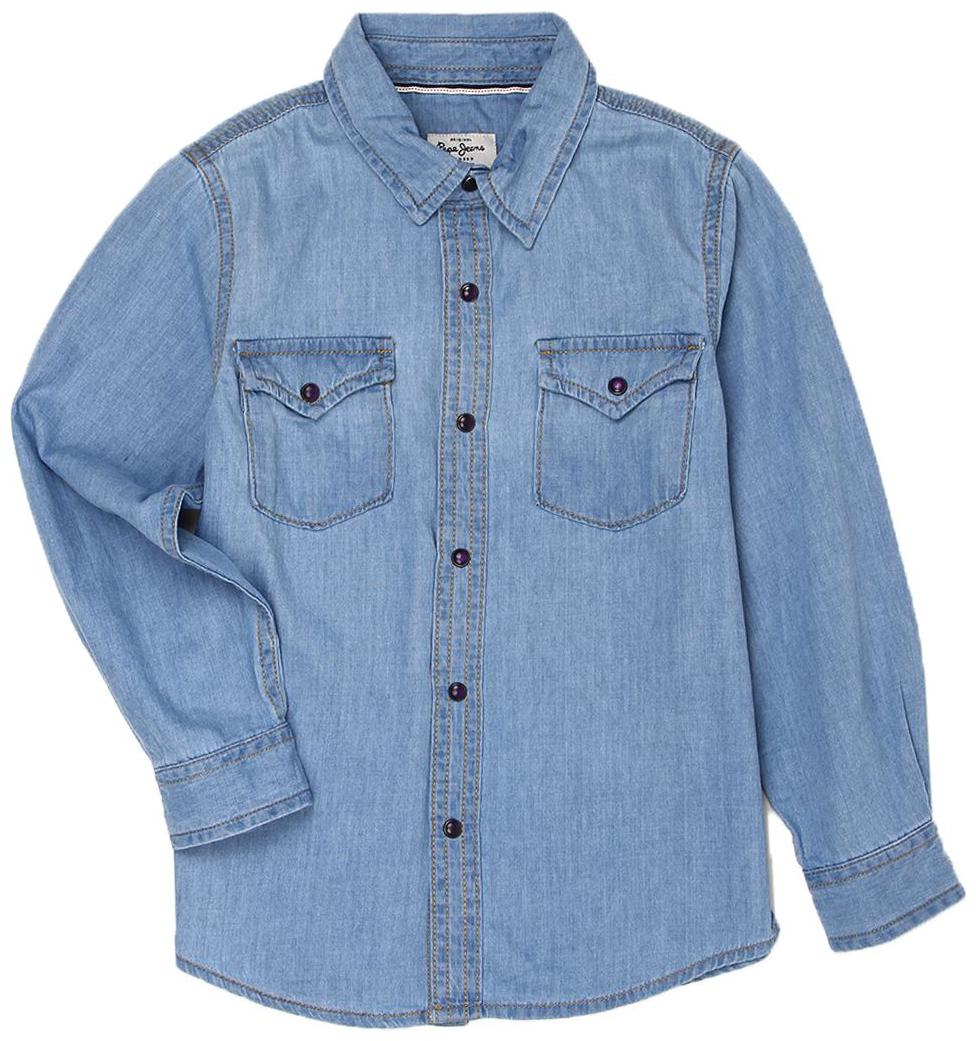 

Pepe Jeans Boy Denim Solid Shirt Blue
