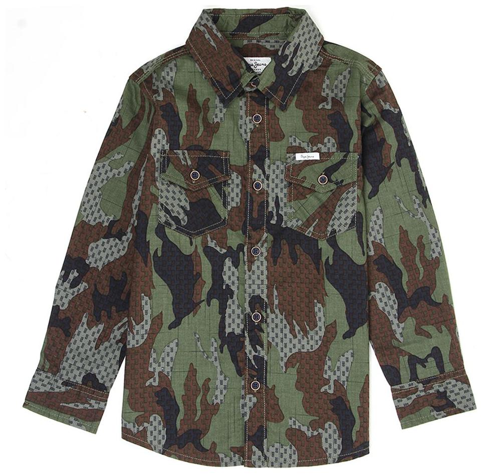 

Pepe Jeans Boy Cotton Printed Shirt Green
